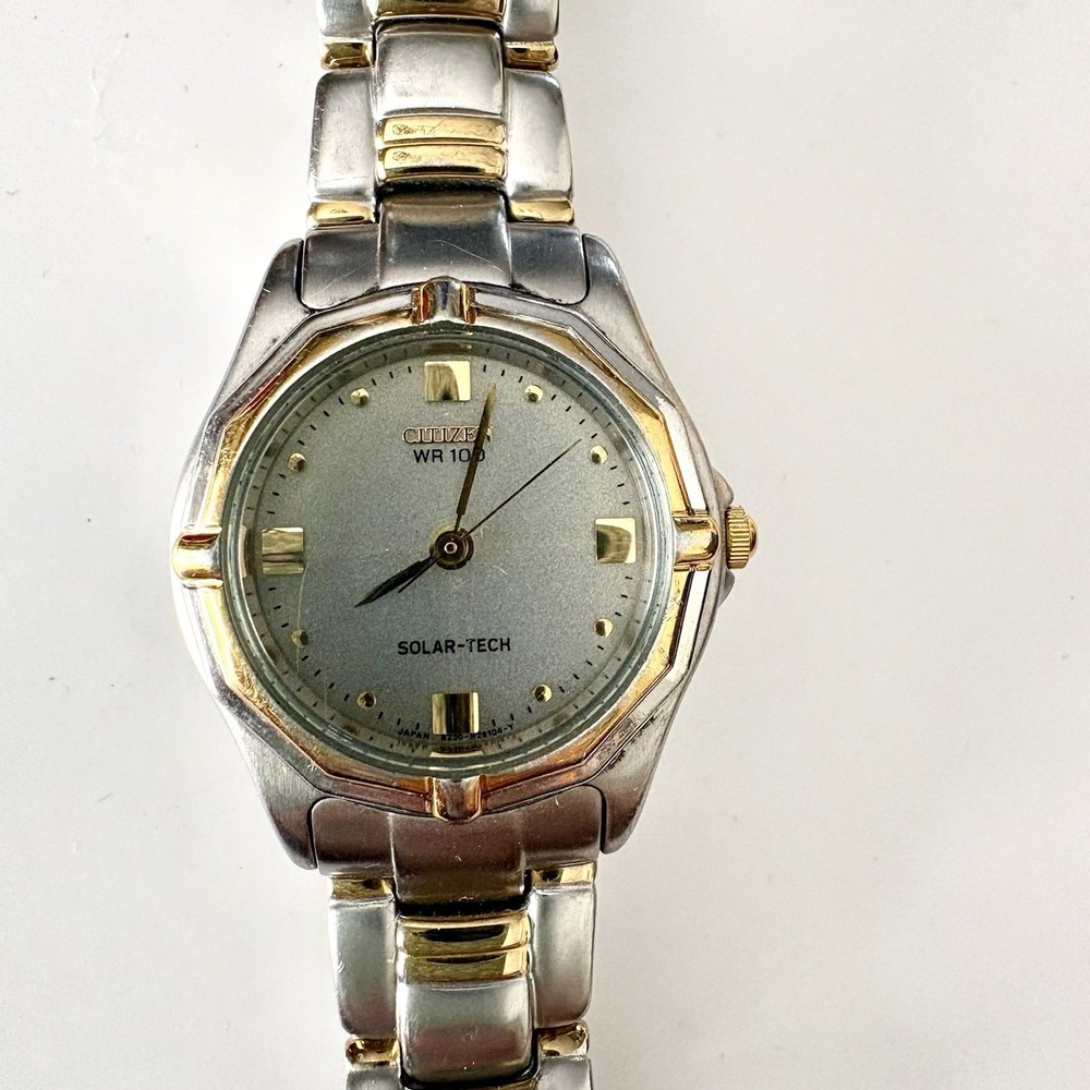 Citizen Women's Eco-Drive Solar-Tech B230-H17303TA Two-Tone Stainless !WORKS! - Picture 2 of 8